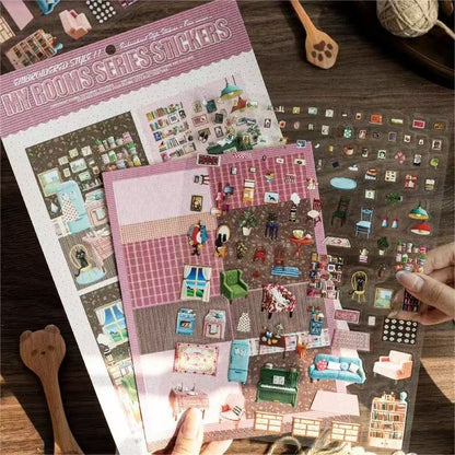 Embroidery Series-DIY 3D Miniature Sticker Scene