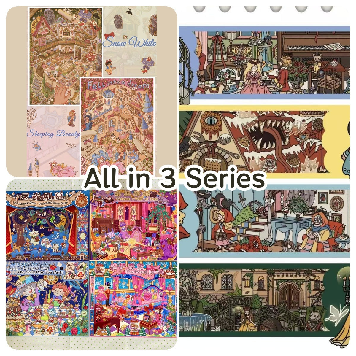 Dark Fairy Tale-DIY 3D Scene Sticker-Miniature Scenes