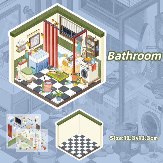 My Apartment-DIY 3D Miniature Scene Sticker