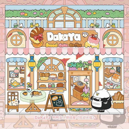 Duck Maid Bakery-DIY 3D Miniature Scene Stickers