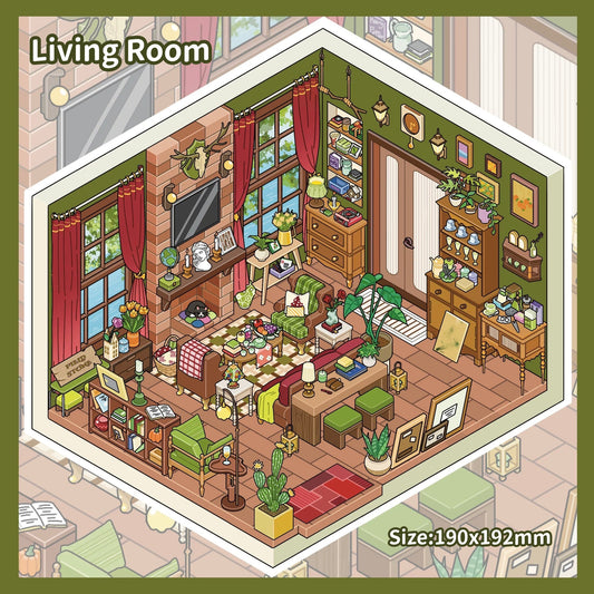 Field Stone-DIY 3D Miniature Scene Sticker