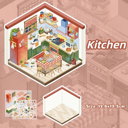 My Apartment-DIY 3D Miniature Scene Sticker