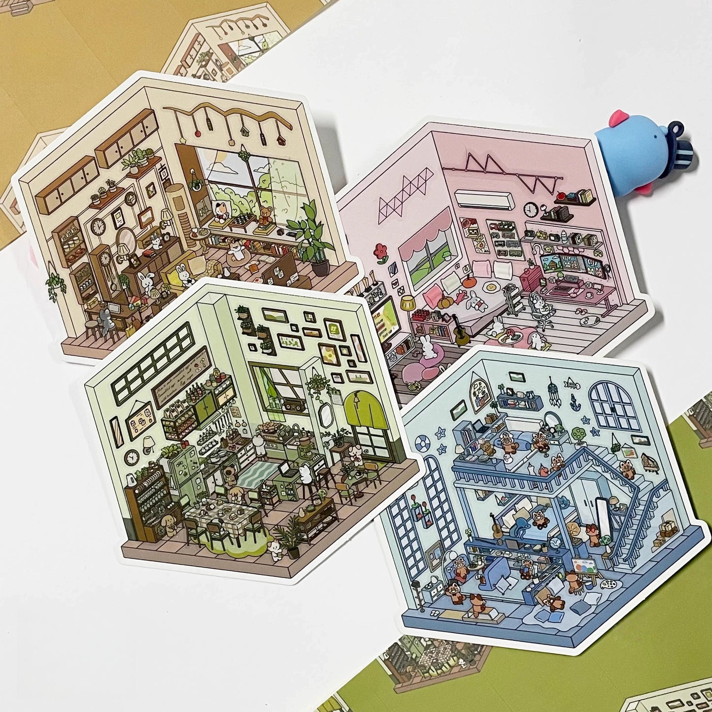 Life Party-DIY 3D Miniature Scene Sticker