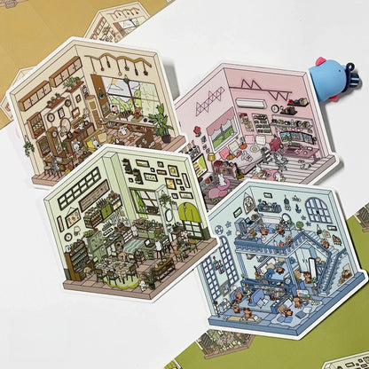 Life Party-DIY 3D Miniature Scene Sticker