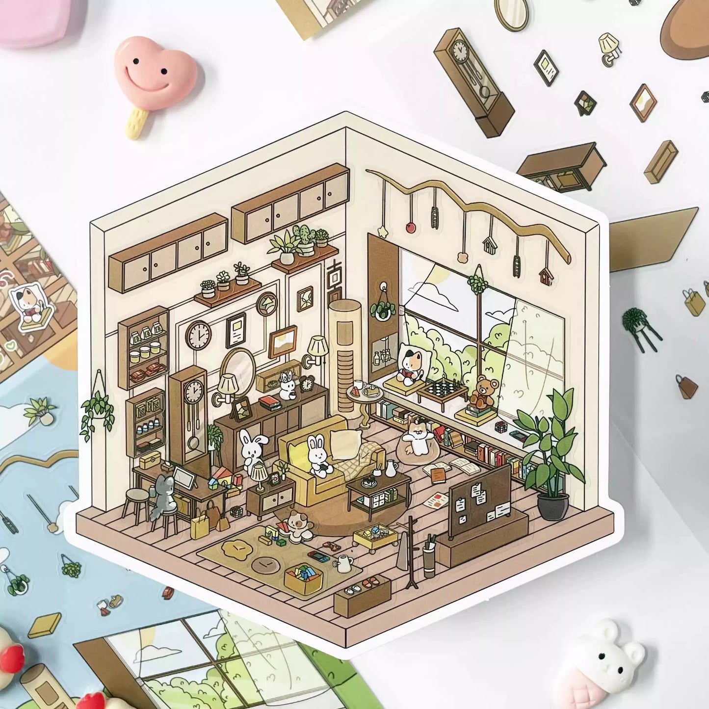 Life Party-DIY 3D Miniature Scene Sticker