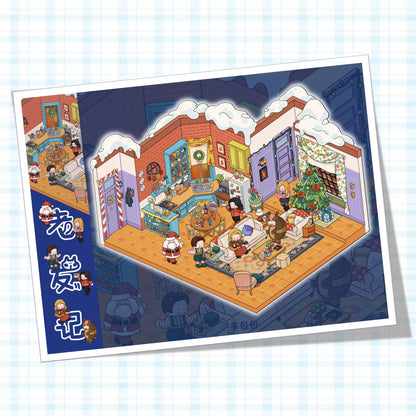 Friends of Apartment|The Big Band Theory-Pegatinas de escena 3D DIY
