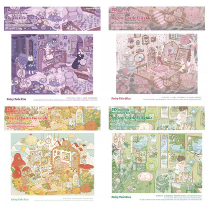 Castle Fairy tale--DIY 3D Miniature Scene Sticker