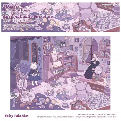 Castle Fairy tale--DIY 3D Miniature Scene Sticker