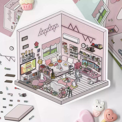 Life Party-DIY 3D Miniature Scene Sticker