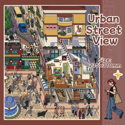 Street Vibe-DIY 3D Miniature Scene Sticker