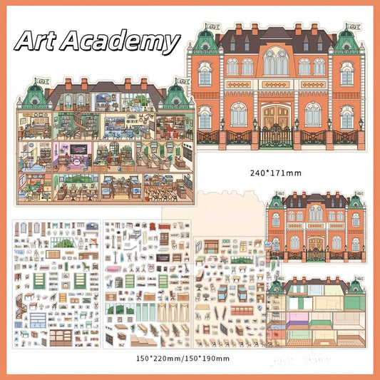 Art Academy|Candy Apartment-DIY 3D Miniature Scene Sticker