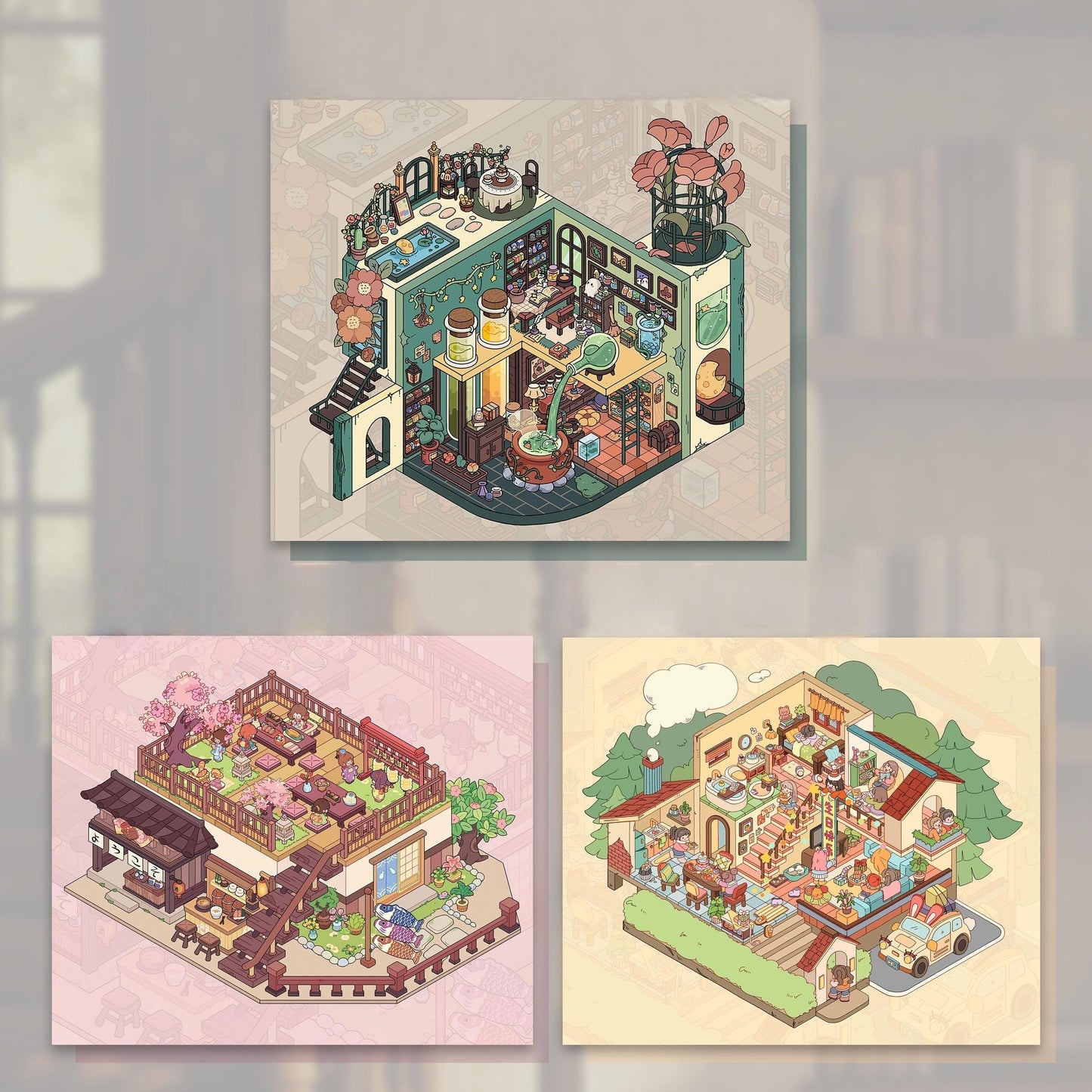 Wonderland Nook-DIY 3D Miniature Scenes Sticker