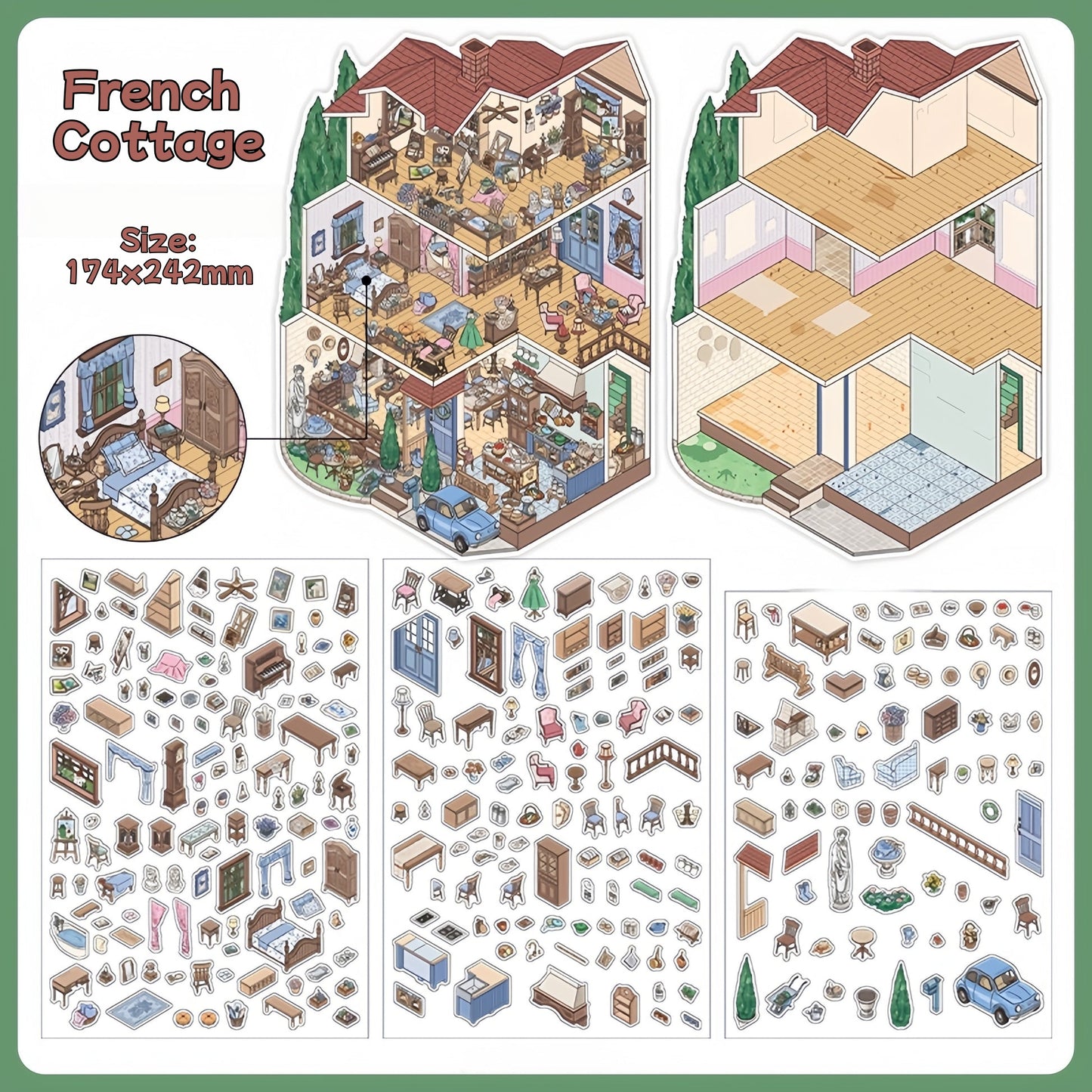 Seasonal Hideaways-DIY 3D Miniature Sticker Scene