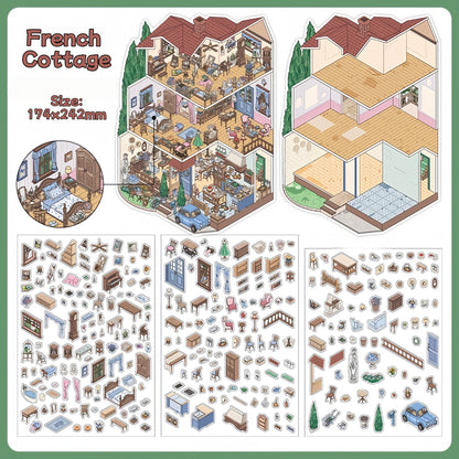 Seasonal Hideaways-DIY 3D Miniature Sticker Scene