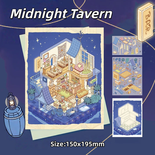 Journey on Dream Island-DIY 3D Miniature Scene Sticker