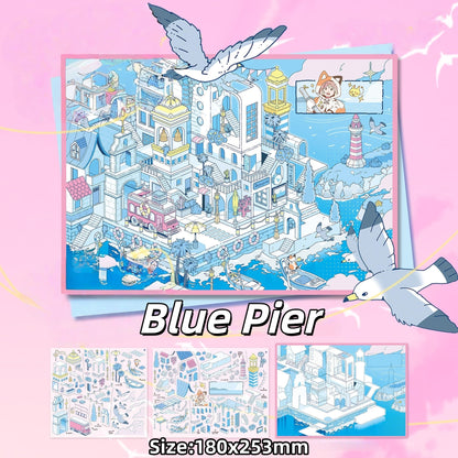 Journey on Dream Island-DIY 3D Miniature Scene Sticker