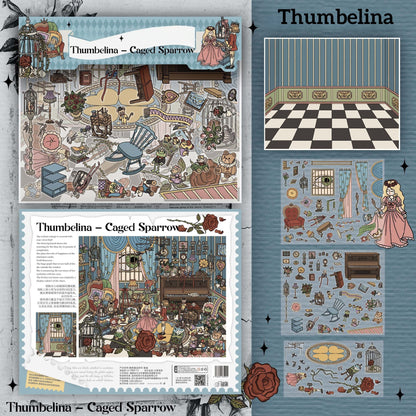 Dark Fairy Tale-DIY 3D Scene Sticker-Miniature Scenes