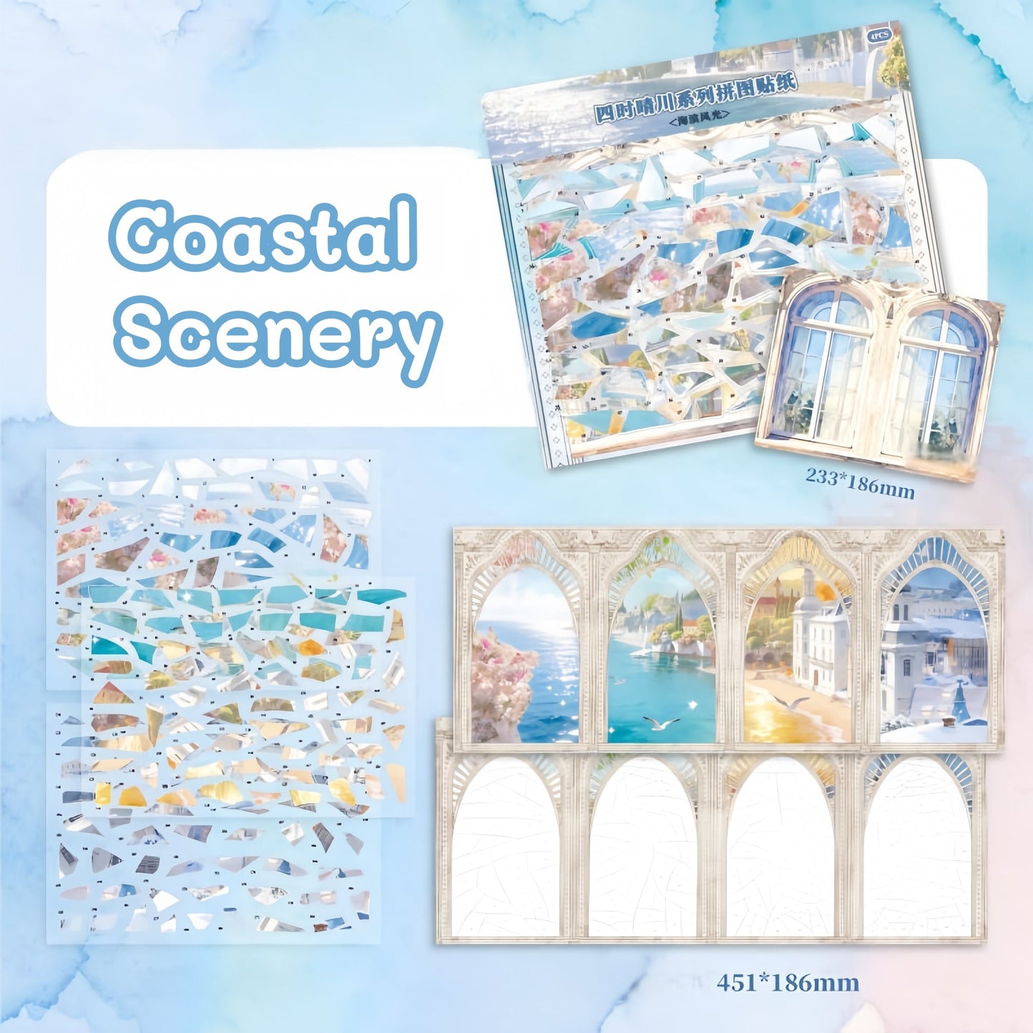 Four Seasons-DIY 3D Miniature Scene Sticker