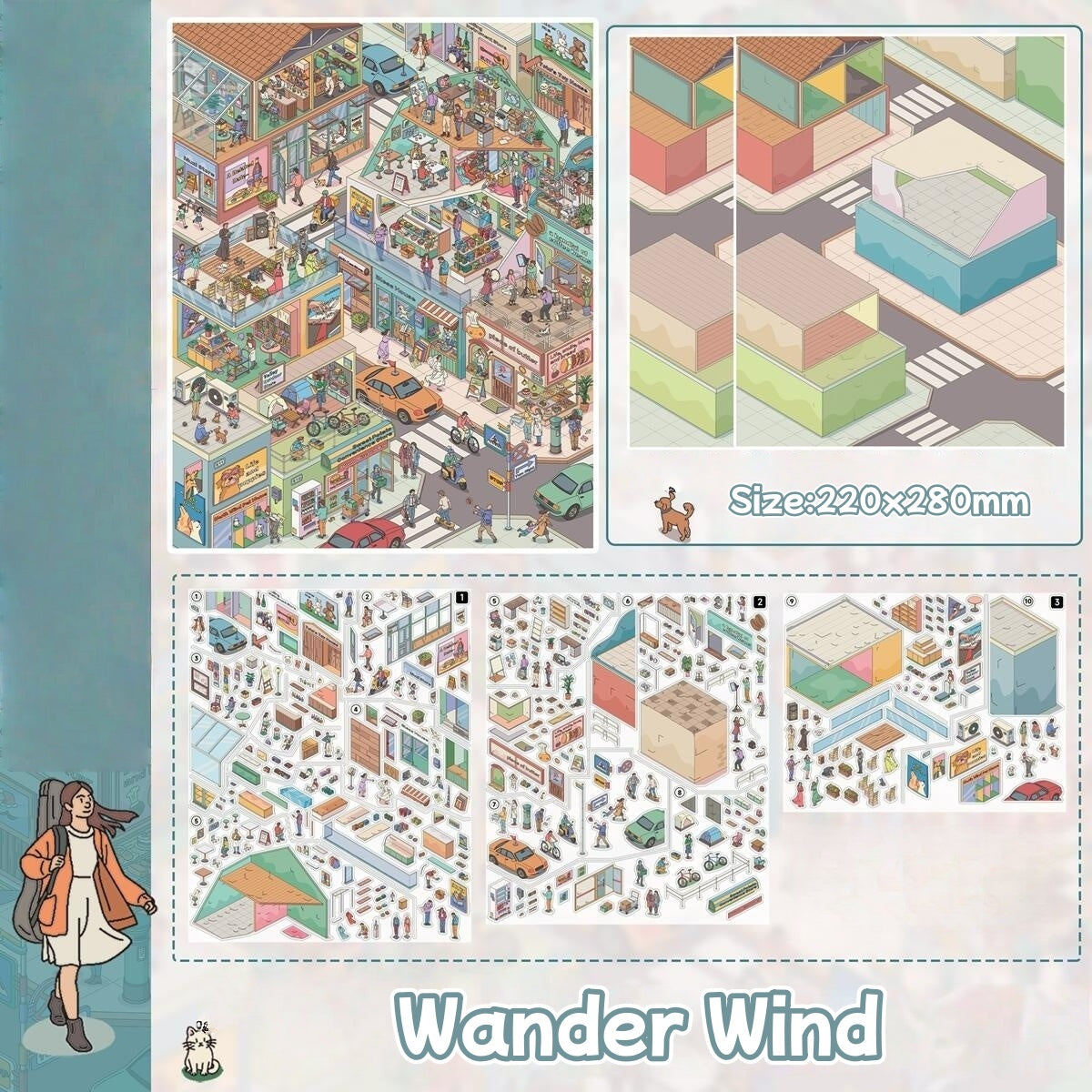 Drift Breeze-DIY 3D Miniature Scene Sticker