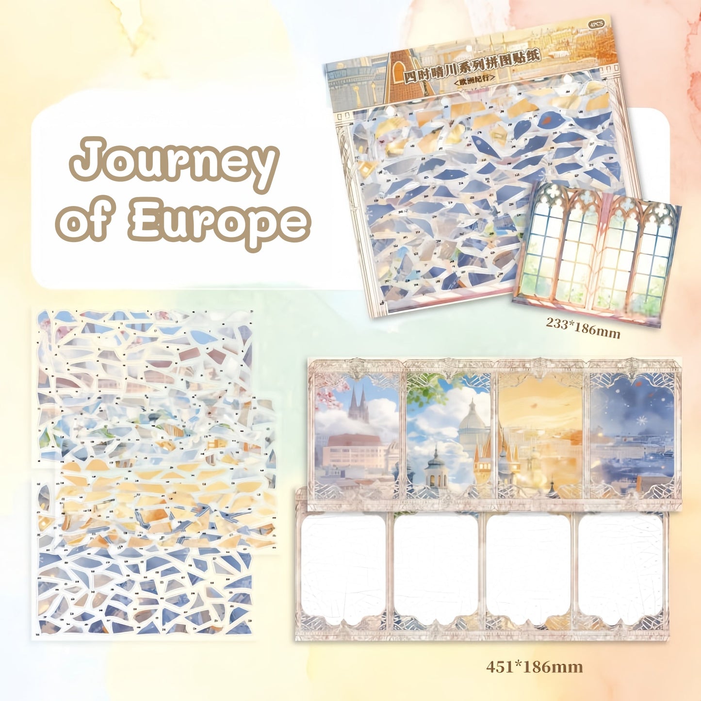 Four Seasons-DIY 3D Miniature Scene Sticker