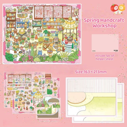 Autumn Baking House-DIY 3D Miniature Scene Sticker