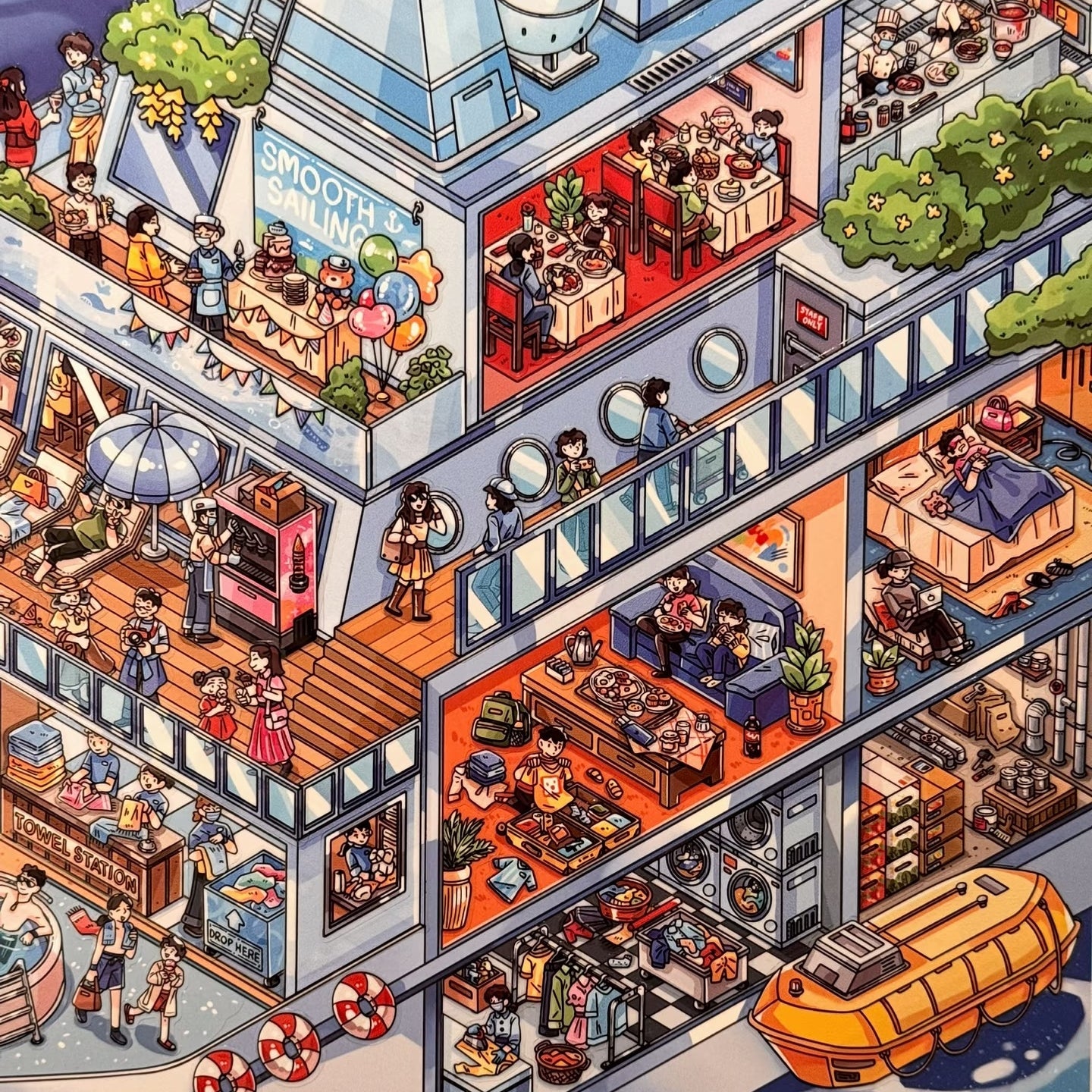 Happy Days Series-DIY 3D Miniature Scene Sticker