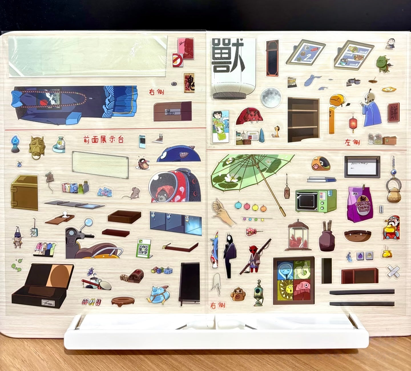Moonlit Hyakki Store|Cozy Time Nook--DIY 3D Miniature Scene Sticker