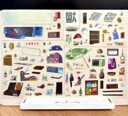 Moonlit Hyakki Store|Cozy Time Nook--DIY 3D Miniature Scene Sticker