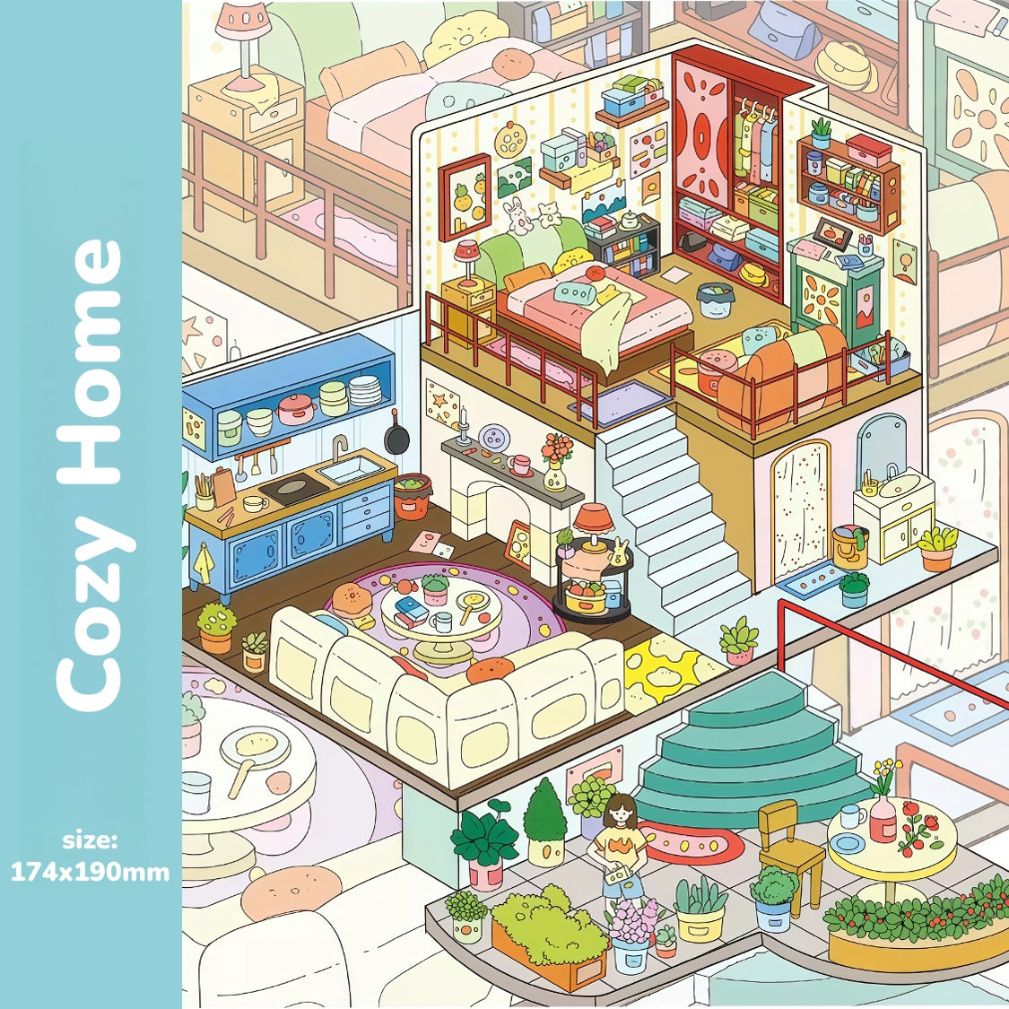 Metropolitan living-DIY 3D Miniature Scene Sticker
