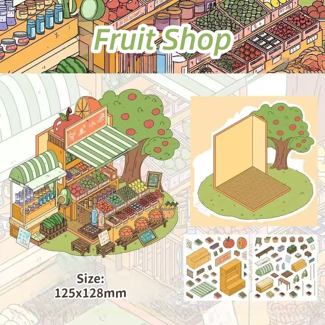 Warm Story-DIY 3D Miniature Scene Sticker