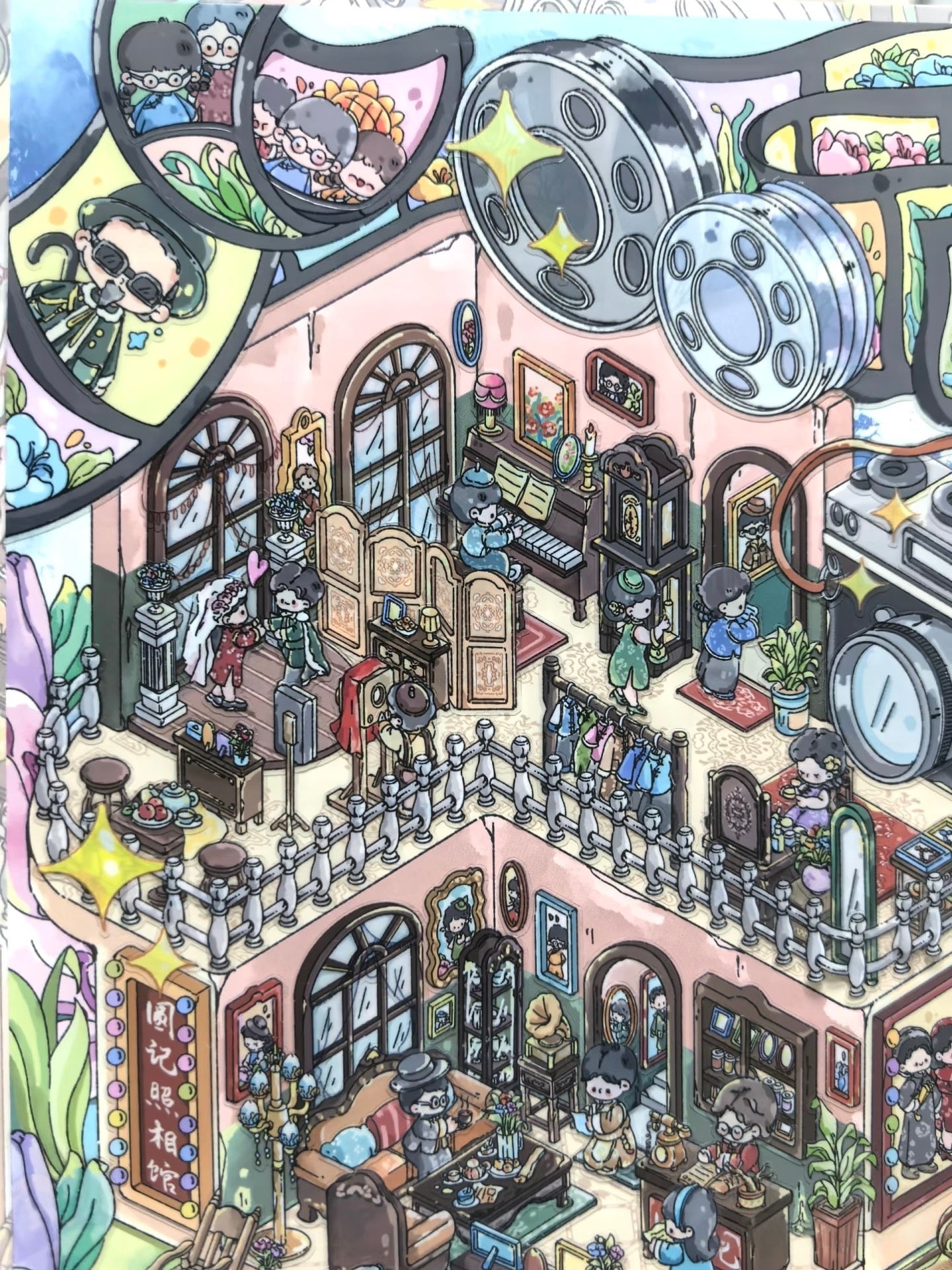 Spring Series--DIY 3D Miniature Scene Sticker