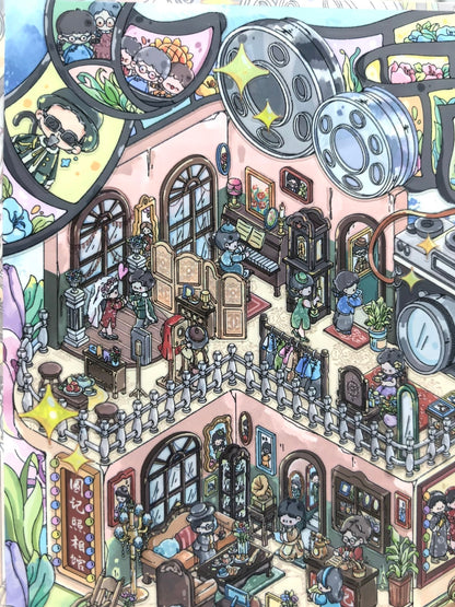 Spring Series--DIY 3D Miniature Scene Sticker