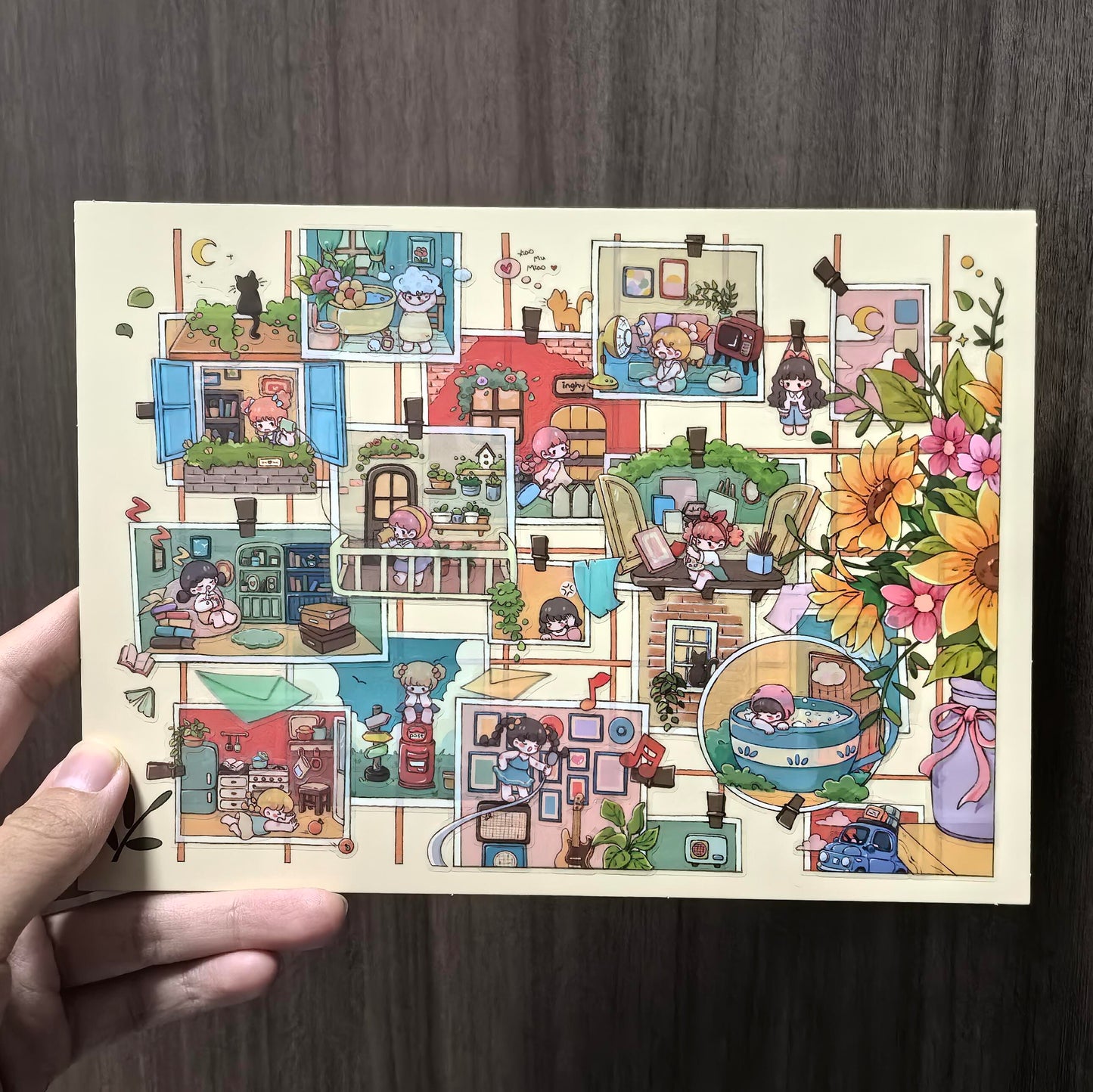 Summer Filter-DIY 3D Miniature Sticker Scene