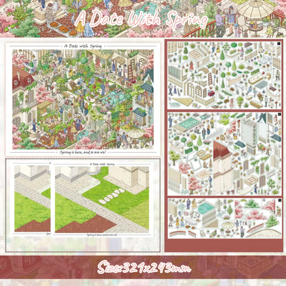 Blossom Haven-DIY 3D Miniature Sticker Scene