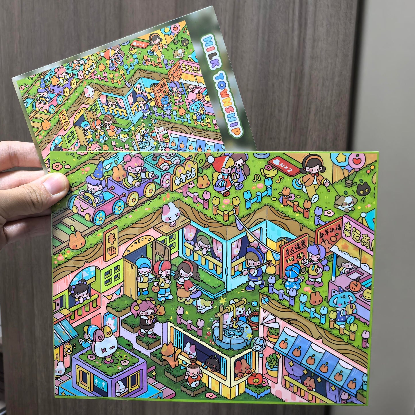 Milky Dreamland-DIY 3D Miniature Scene Sticker