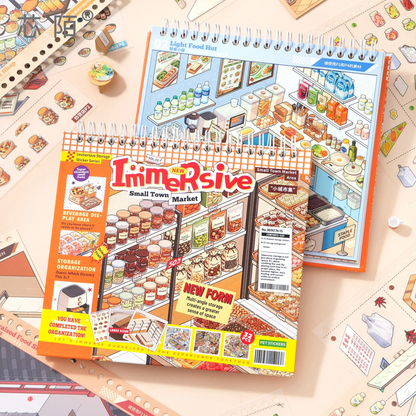 Local Life Sticker Book-DIY 3D Miniature Sticker Scene