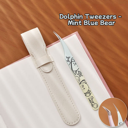 Cute Purple Mint Animal Professional Sticker Tweezers