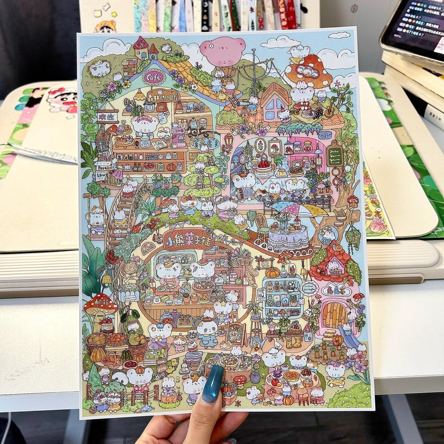 Honey Woods-DIY 3D Miniature Sticker Scene