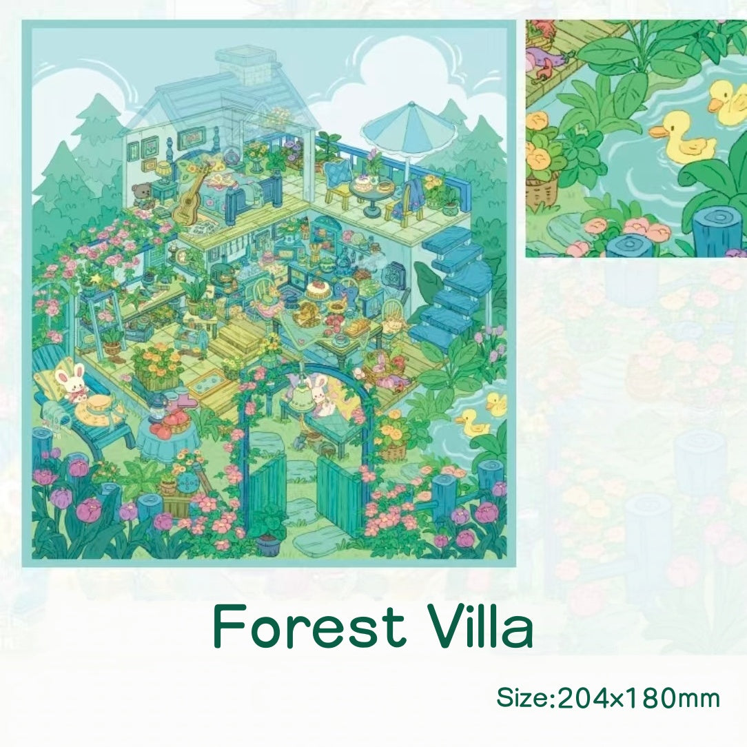 Green Nook Garden-DIY 3D Miniature Sticker Scene
