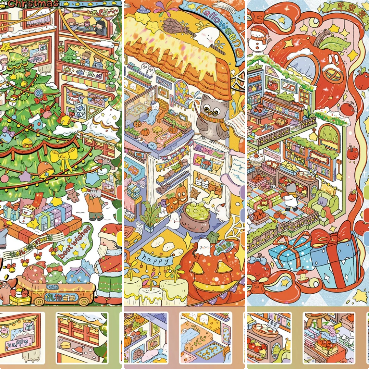 Festive Fables-DIY 3D Miniature Sticker Scene
