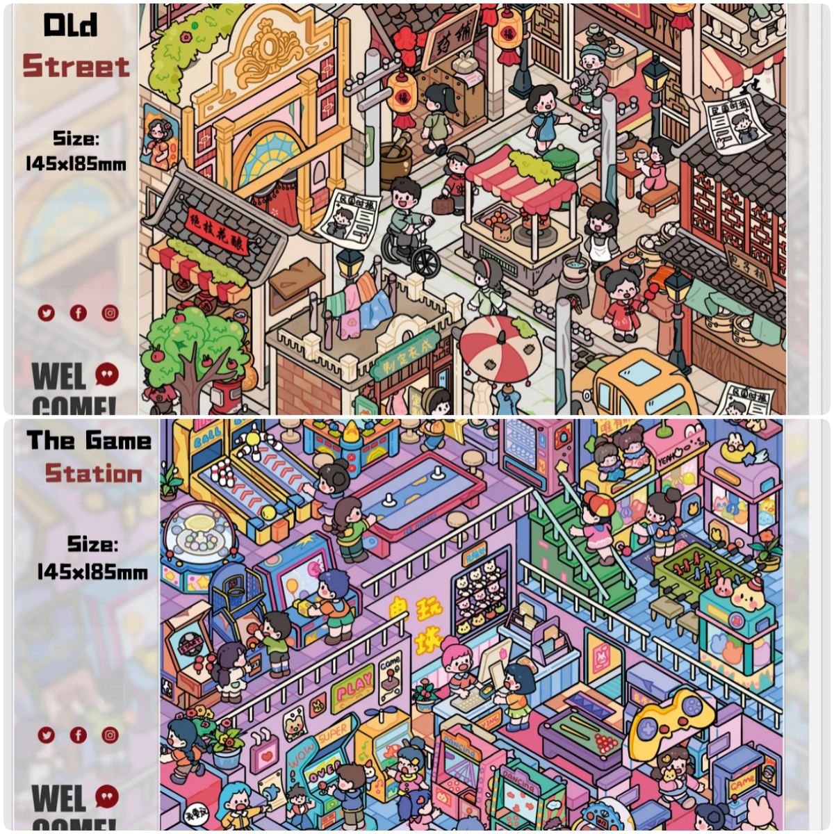 Old Chapter-DIY 3D Miniature Sticker Scene