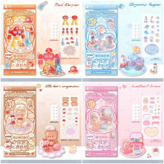 Crystal Worldlet-3D Stackable Sticker