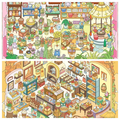 Autumn Baking House-DIY 3D Miniature Scene Sticker