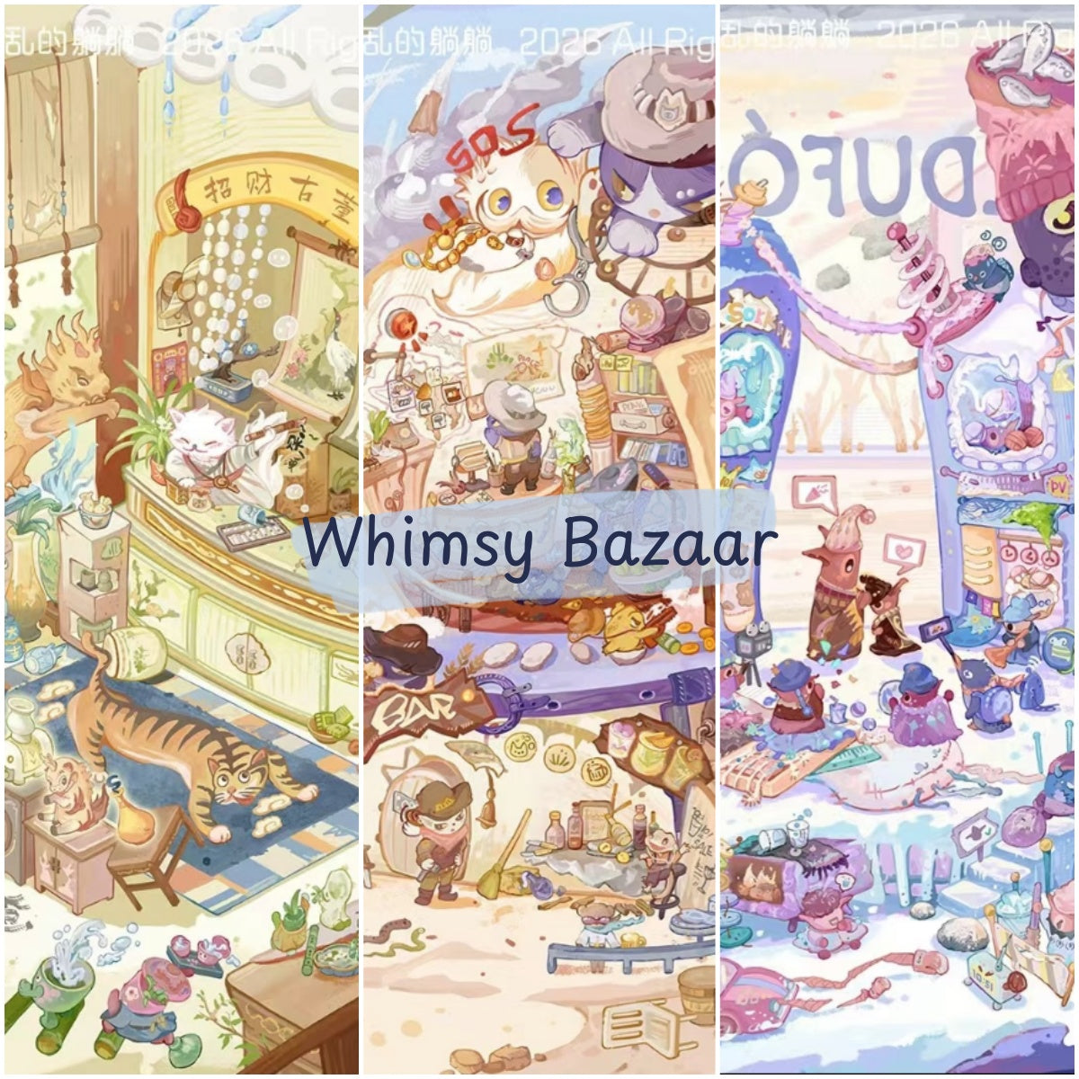 Whimsy Bazaar-DIY 3D Miniature Sticker Scene