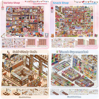 Restock Collection-DIY 3D Sticker Scene -Miniature Scenes