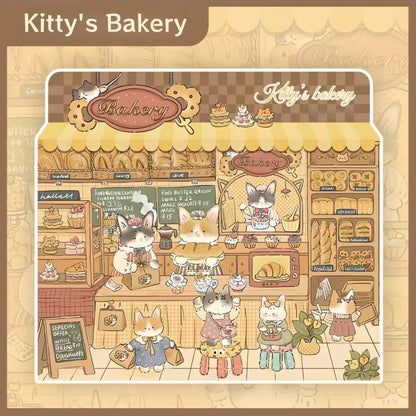 Kitty Series-DIY 3D Miniature Scenes Sticker