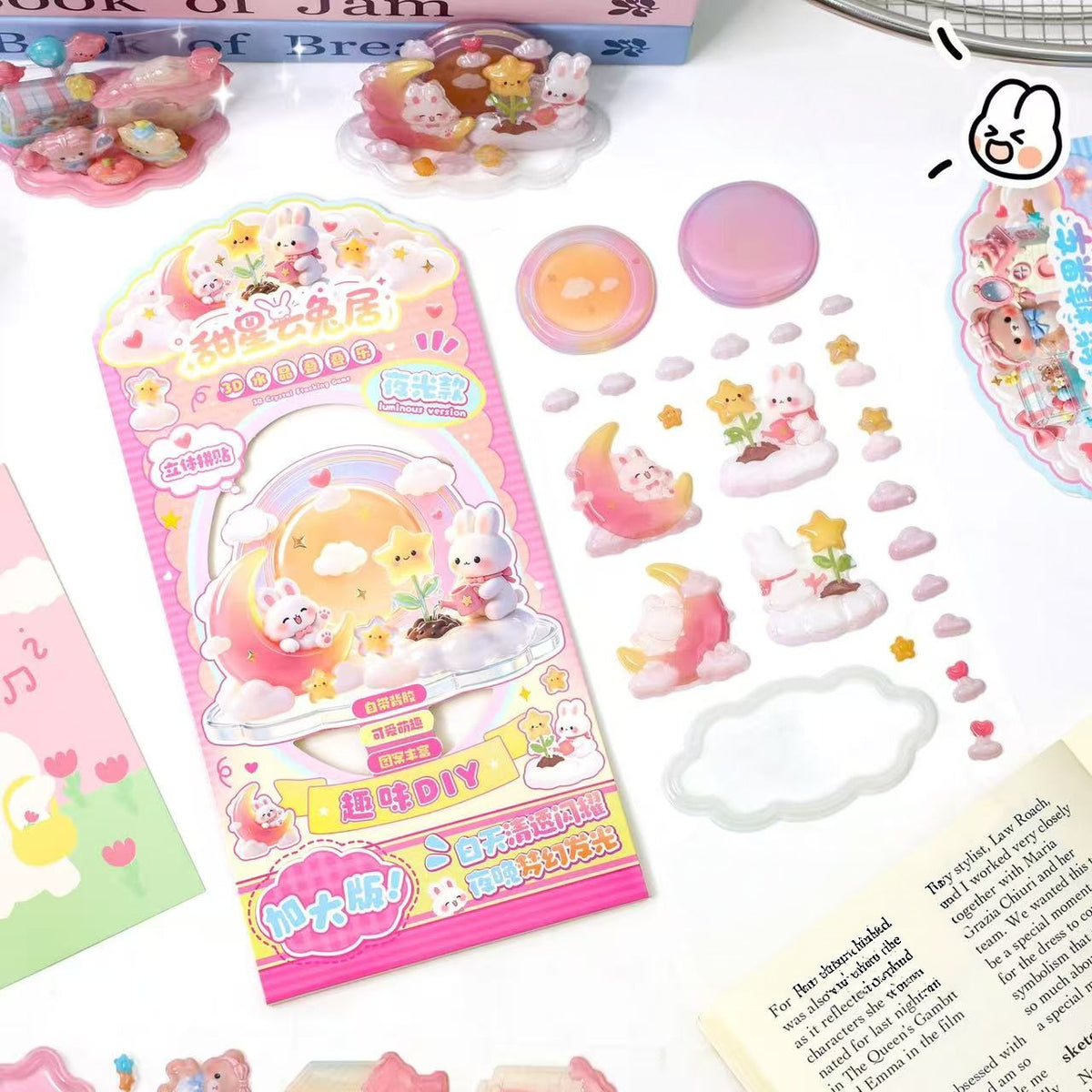 Glow Crystal Nook-3D Stackable Sticker