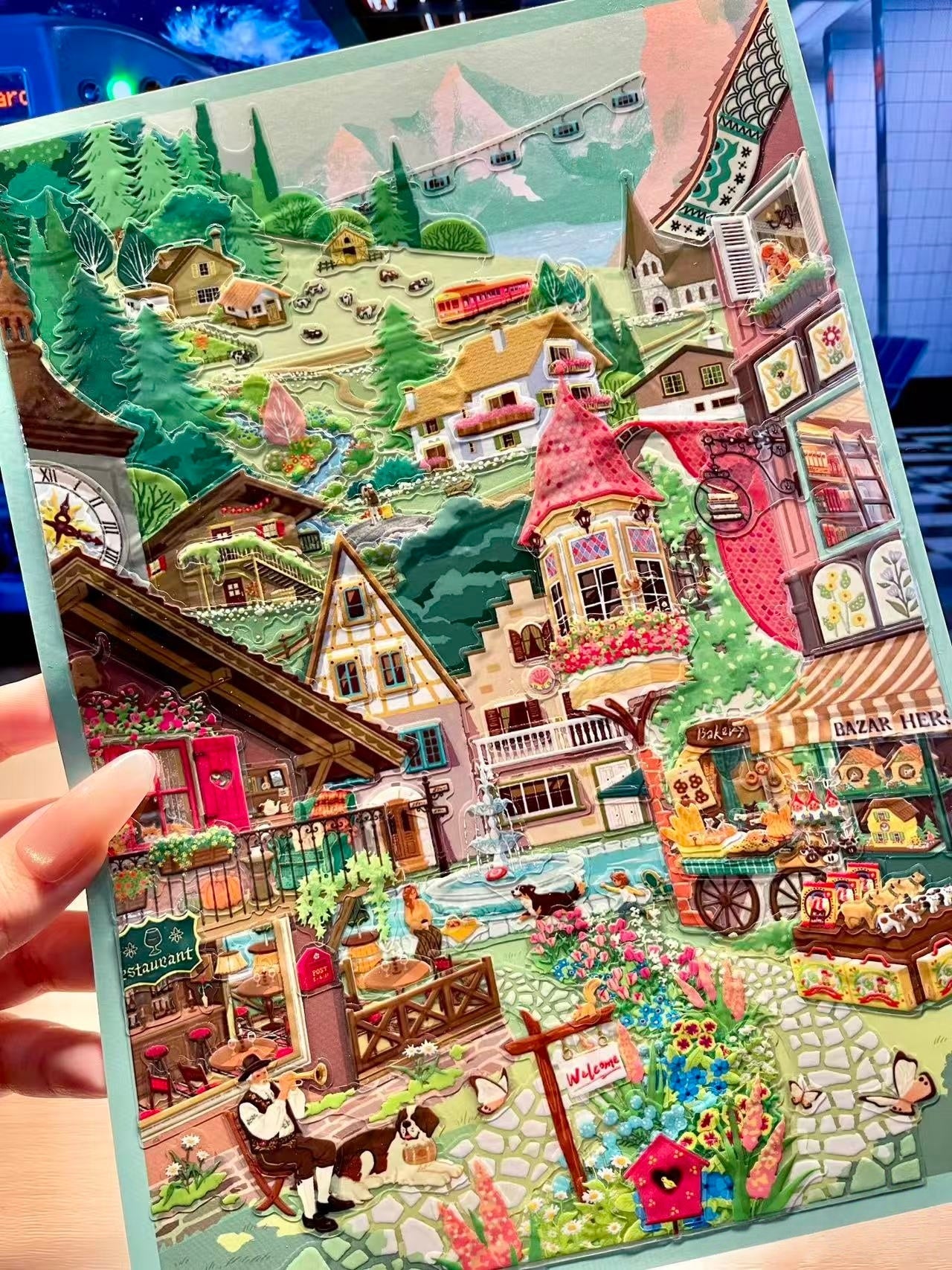 World Travel Series-DIY 3D Miniature Scene Sticker