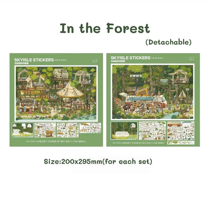 In the Forest-DIY 3D Miniature Sticker Scene