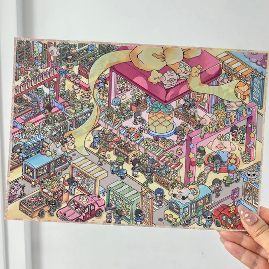 Spring Series--DIY 3D Miniature Scene Sticker